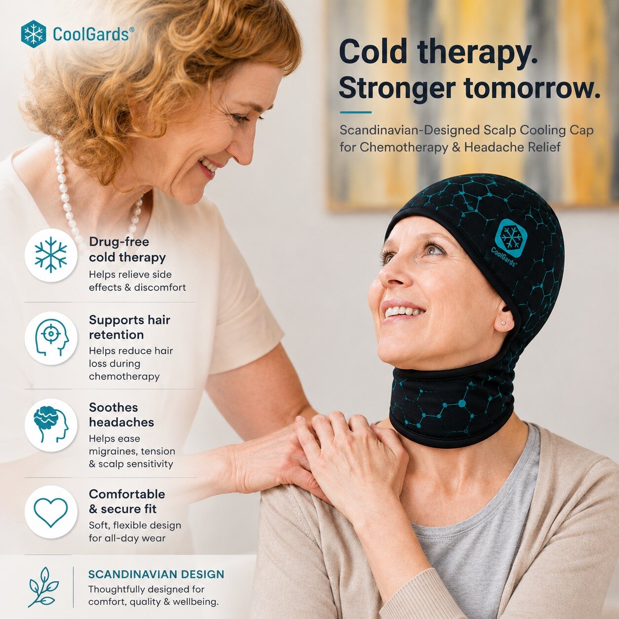 Thumbnail 2 for Cooling Gel Cap for Chemo Hair Preservation, Migraine, Headache & Concussion Relief