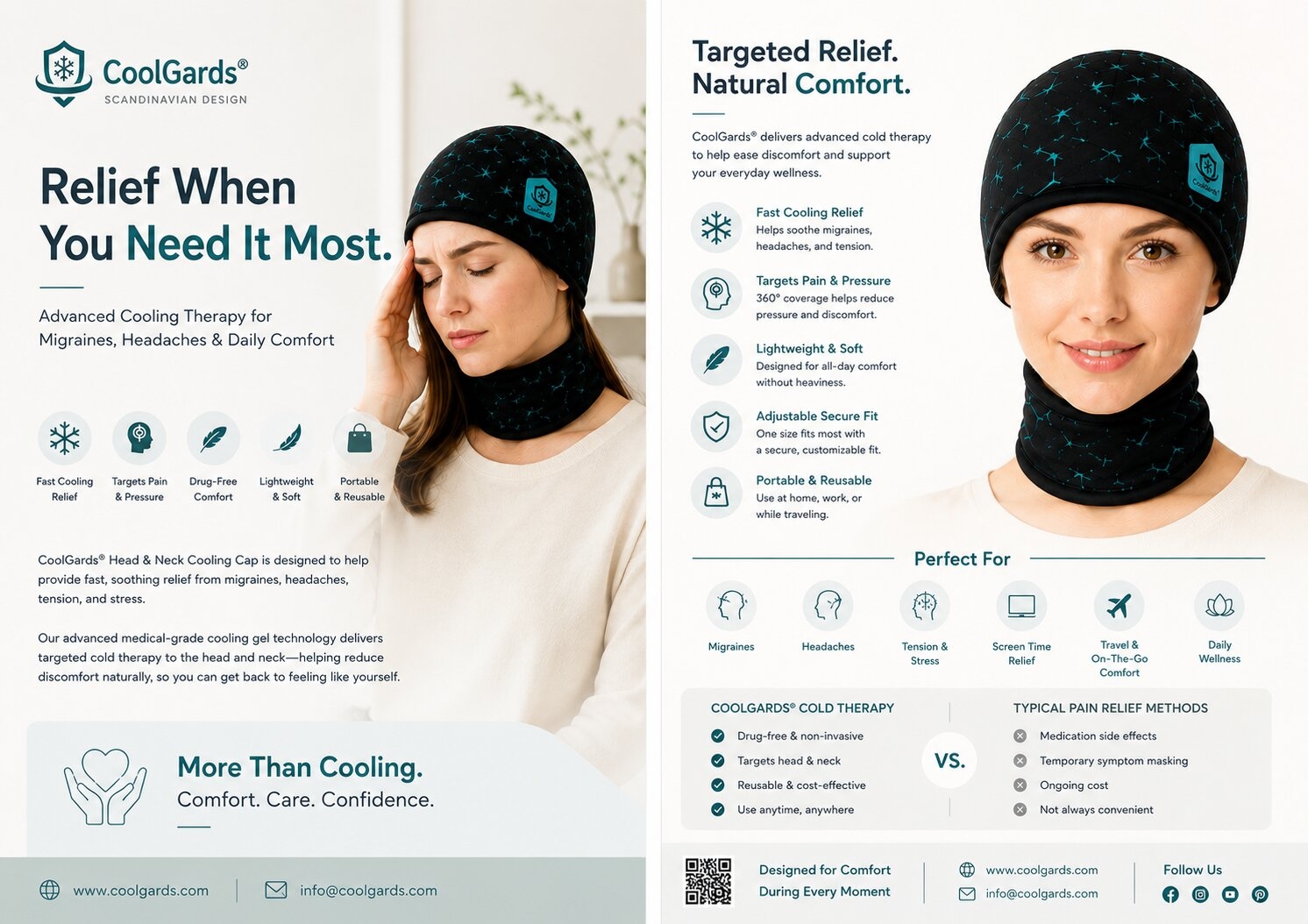 Thumbnail 6 for Cooling Gel Cap for Chemo Hair Preservation, Migraine, Headache & Concussion Relief
